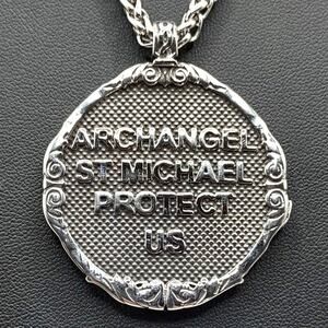Stainless Archangel St. Michael Necklace Christian Catholic Faith Birthday Gift